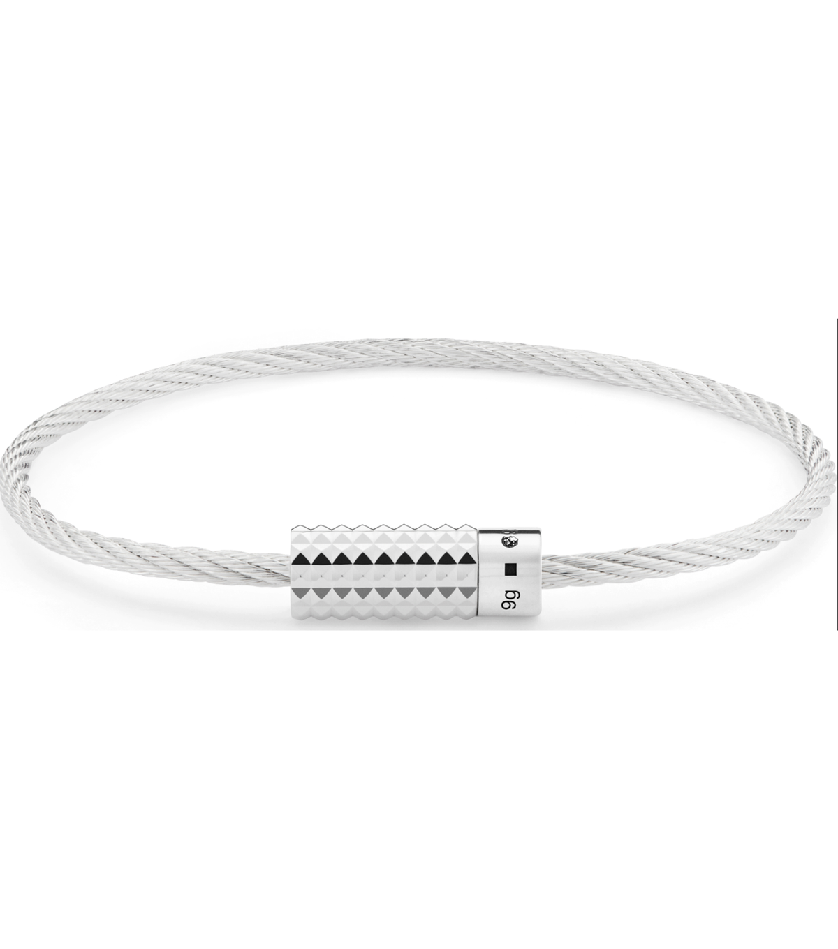 9g guilloche cable bracelet