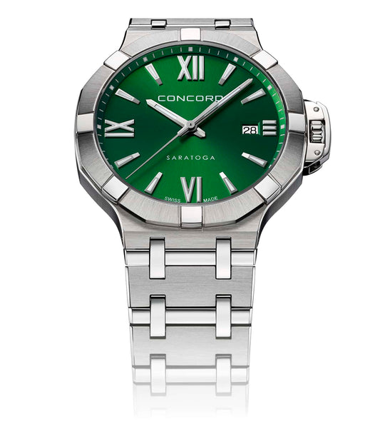 Gents Watch SARATOGA STL  QTZ 40MM GREEN DL STL BRC