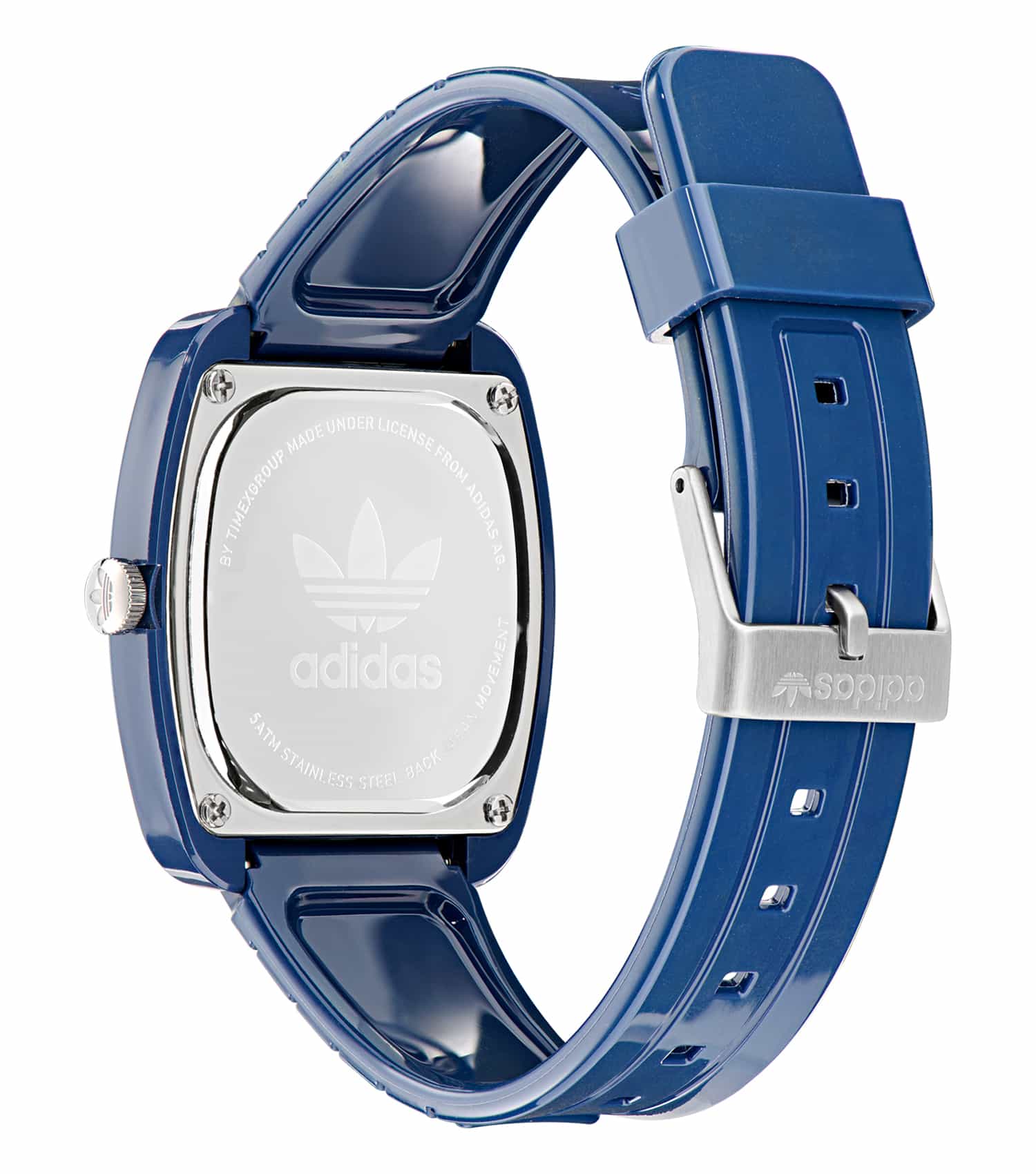 Unisex Retro Wave Two Quartz Watch 37mm with Blue Dial