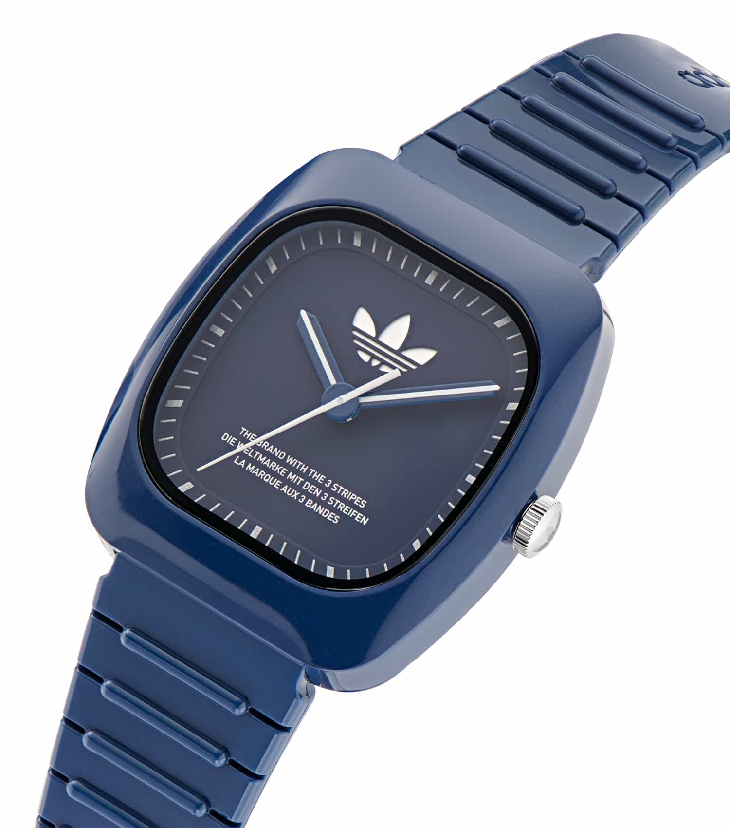 Unisex Retro Wave Two Quartz Watch 37mm with Blue Dial