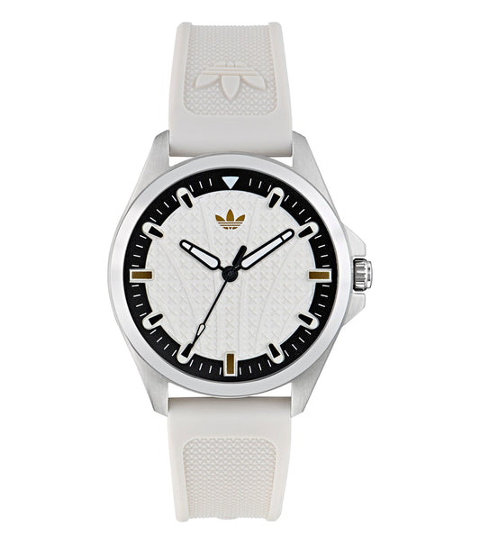 SST Case White Dial White Silicone Strap