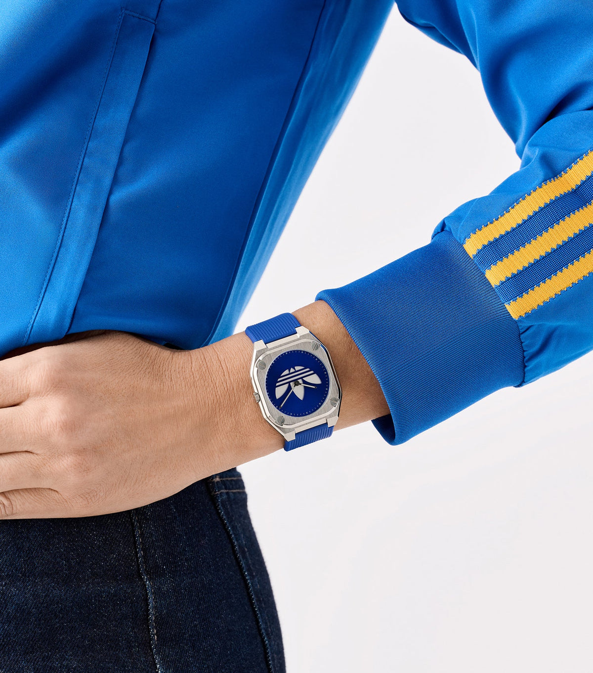 SST Case Blue Dial Blue Silicone Strap