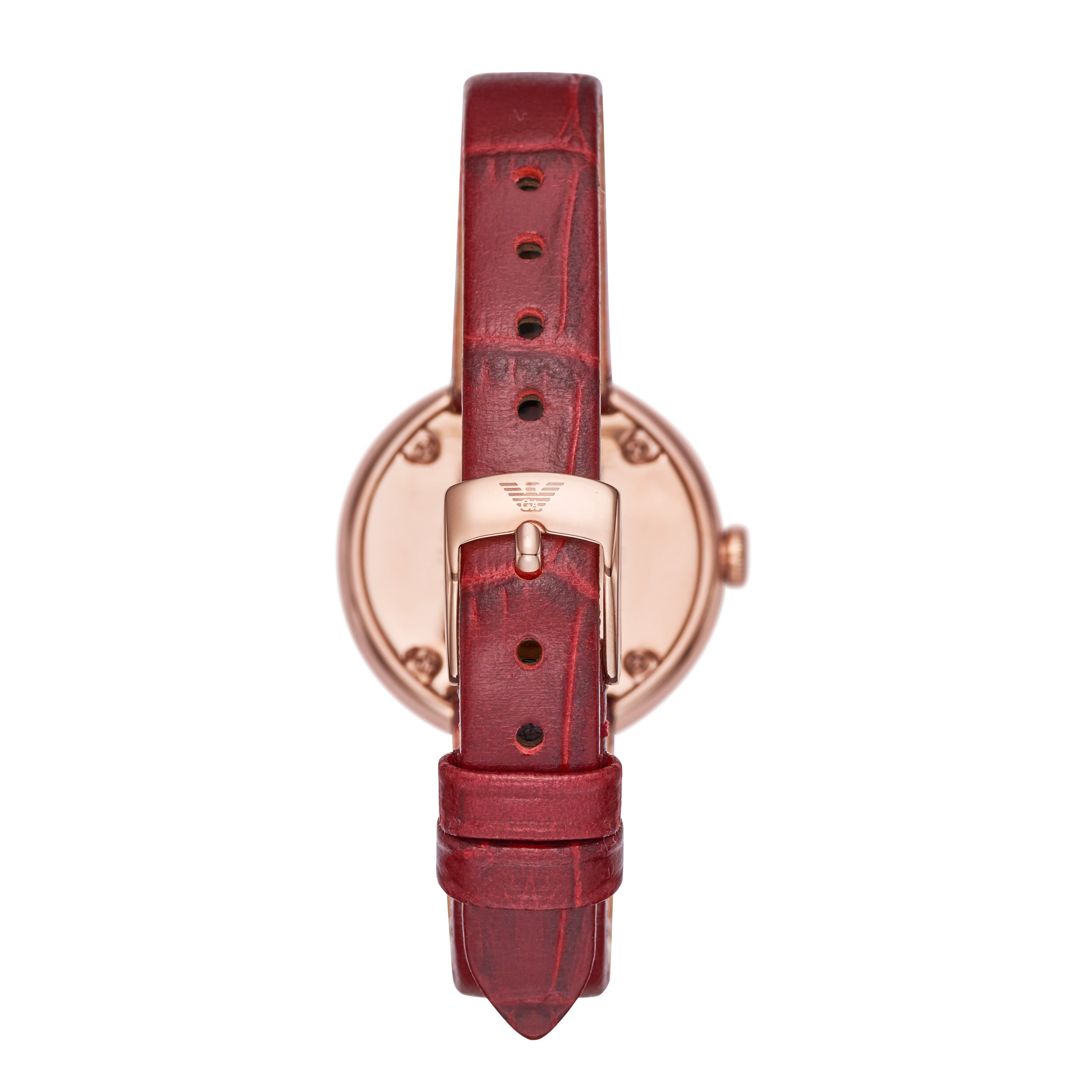 Emporio Armani Rosa Stainless Steel 30mm White Dial Strap