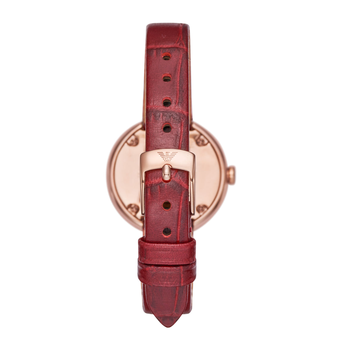 Emporio Armani Rosa Stainless Steel 30mm White Dial Strap