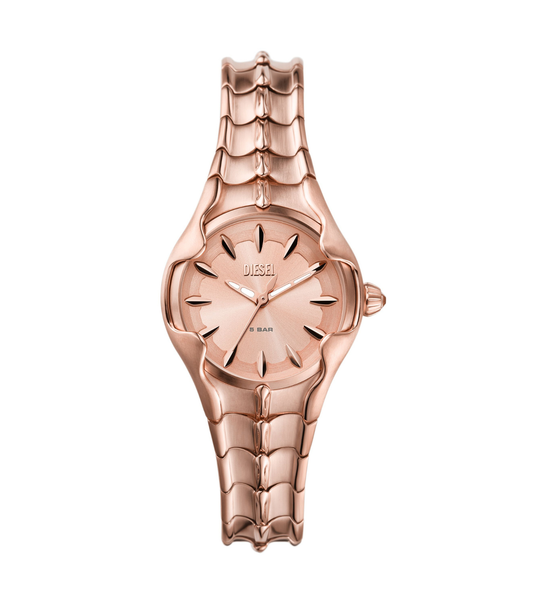 Diesel Vert Stainless Steel 32 Mm Rose Gold Dial Bracelet