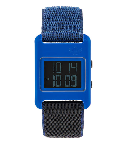 Adidas retro pop color watch with sleek minimalist design showcased at a 45-degree angle, perfect for watch enthusiasts.