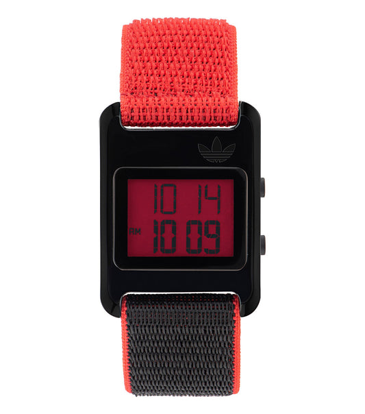 Adidas white minimalist watch with modern face design, side angle showcasing sleek strap and elegant dial, perfect for enthusiasts.