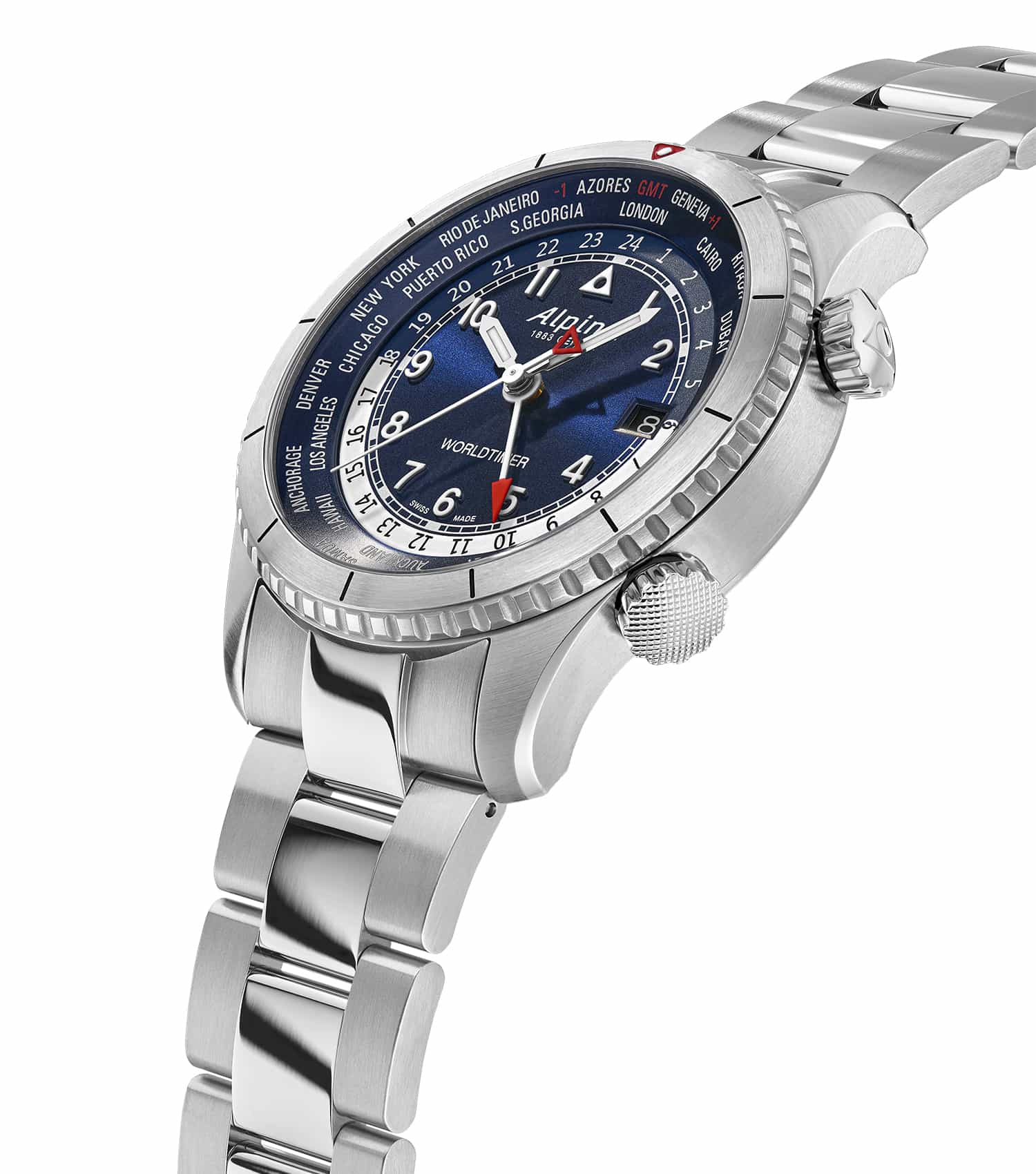Startimer Pilot Quartz Worldtimer Watch Men