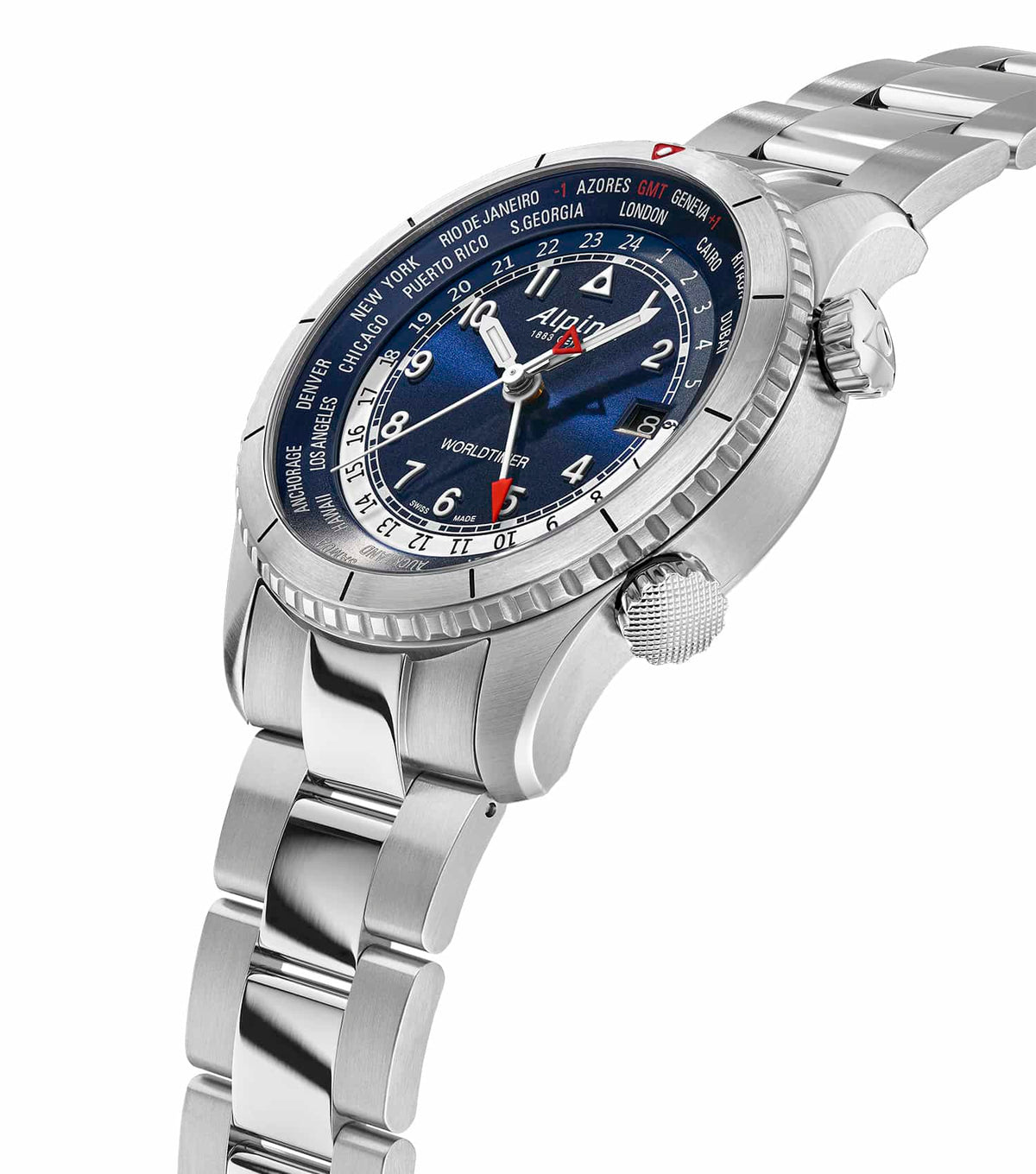 Startimer Pilot Quartz Worldtimer Watch Men