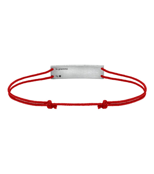 5g godron red cord bracelet