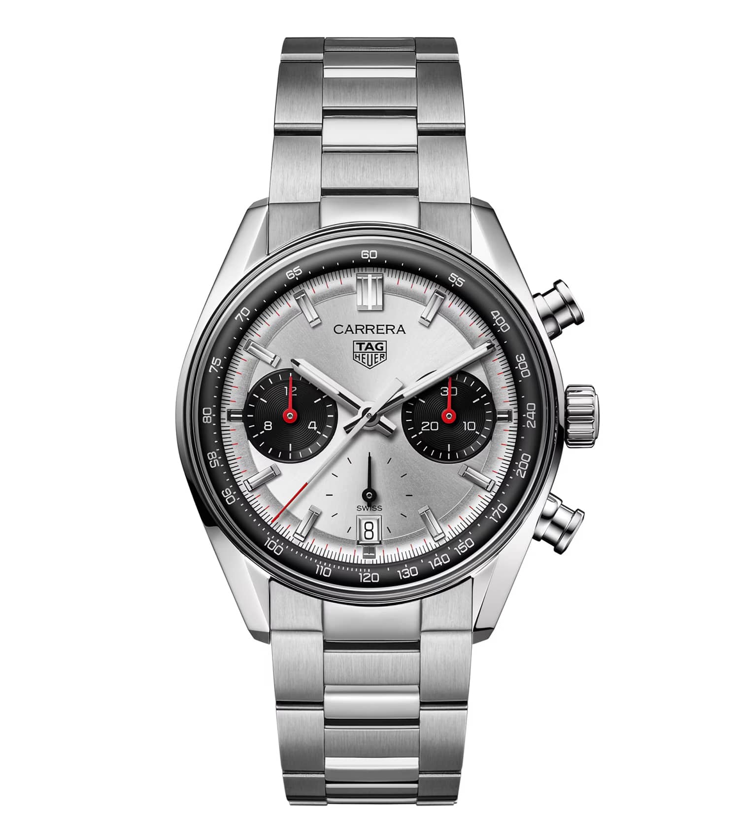 TAG Heuer Carrera Steel 39mm Automatic Silver Dial Bracelet