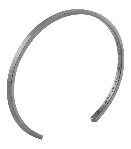 7g black silver ribbon bracelet
