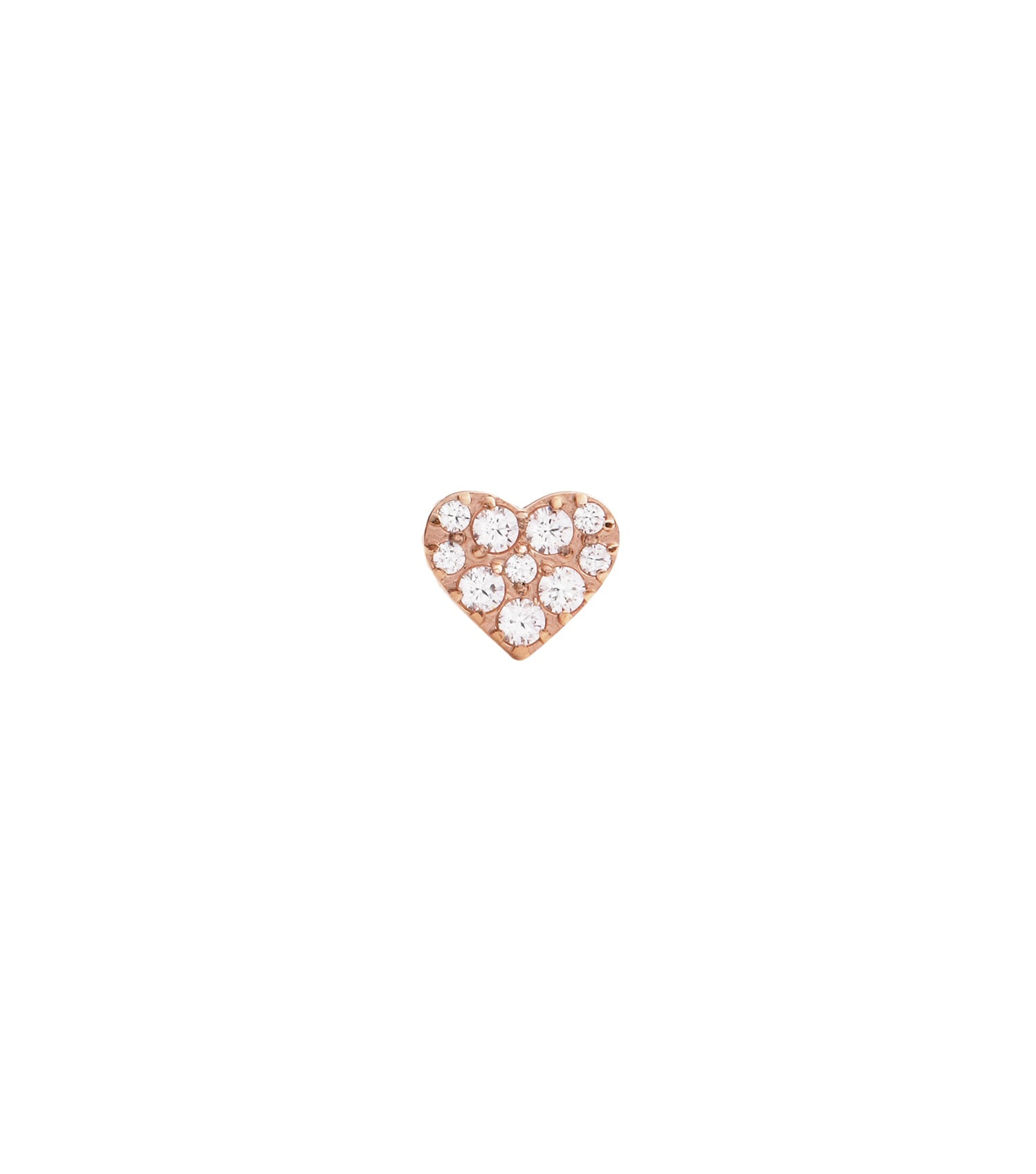 Daniel Wellington rose gold earring, elegant design, angled view showcasing refined details and luxurious finish against neutral background.