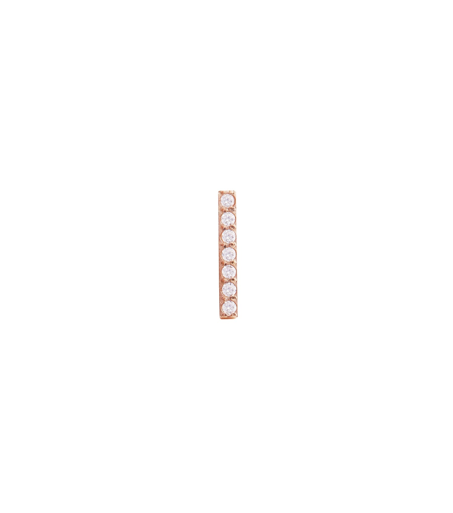 Micro Crystal line Earring RG
