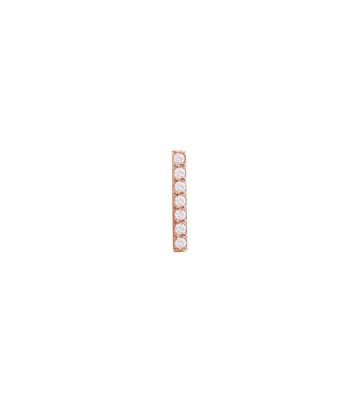 Micro Crystal line Earring RG