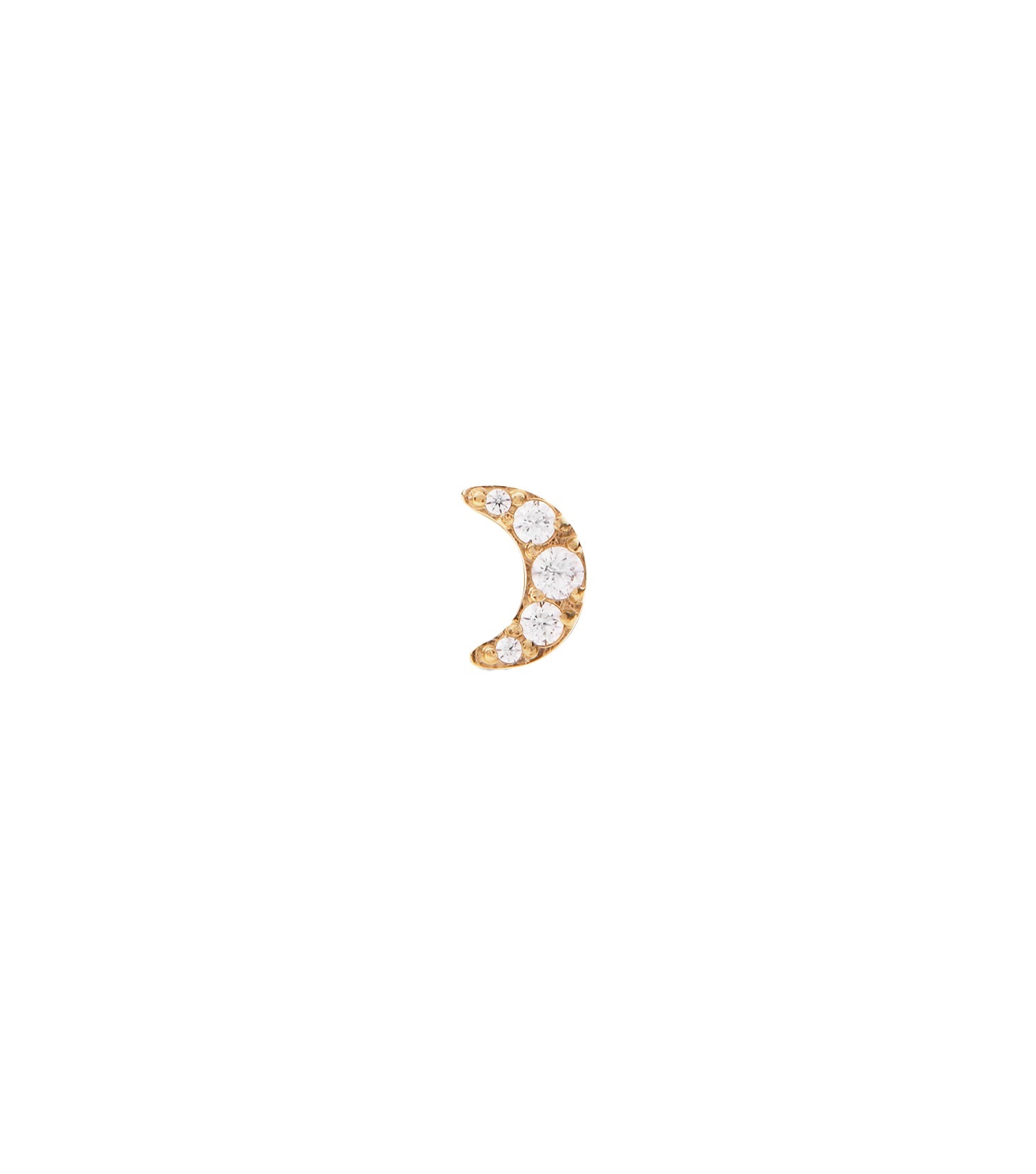 Gold Daniel Wellington earring close-up, front angle, showcasing sleek design and luxury appeal; perfect for style enthusiasts.