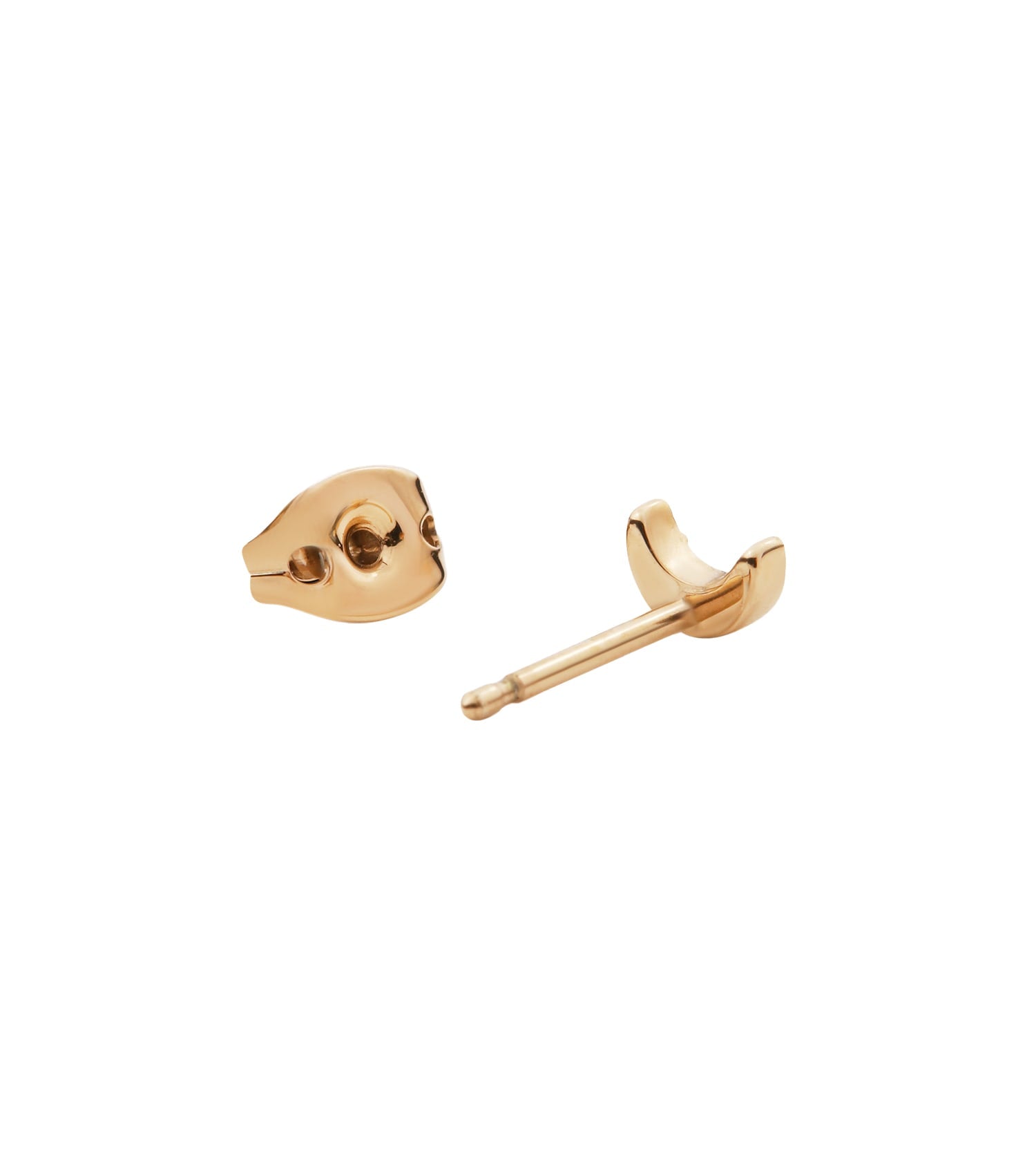 Micro Crystal Moon Earring G