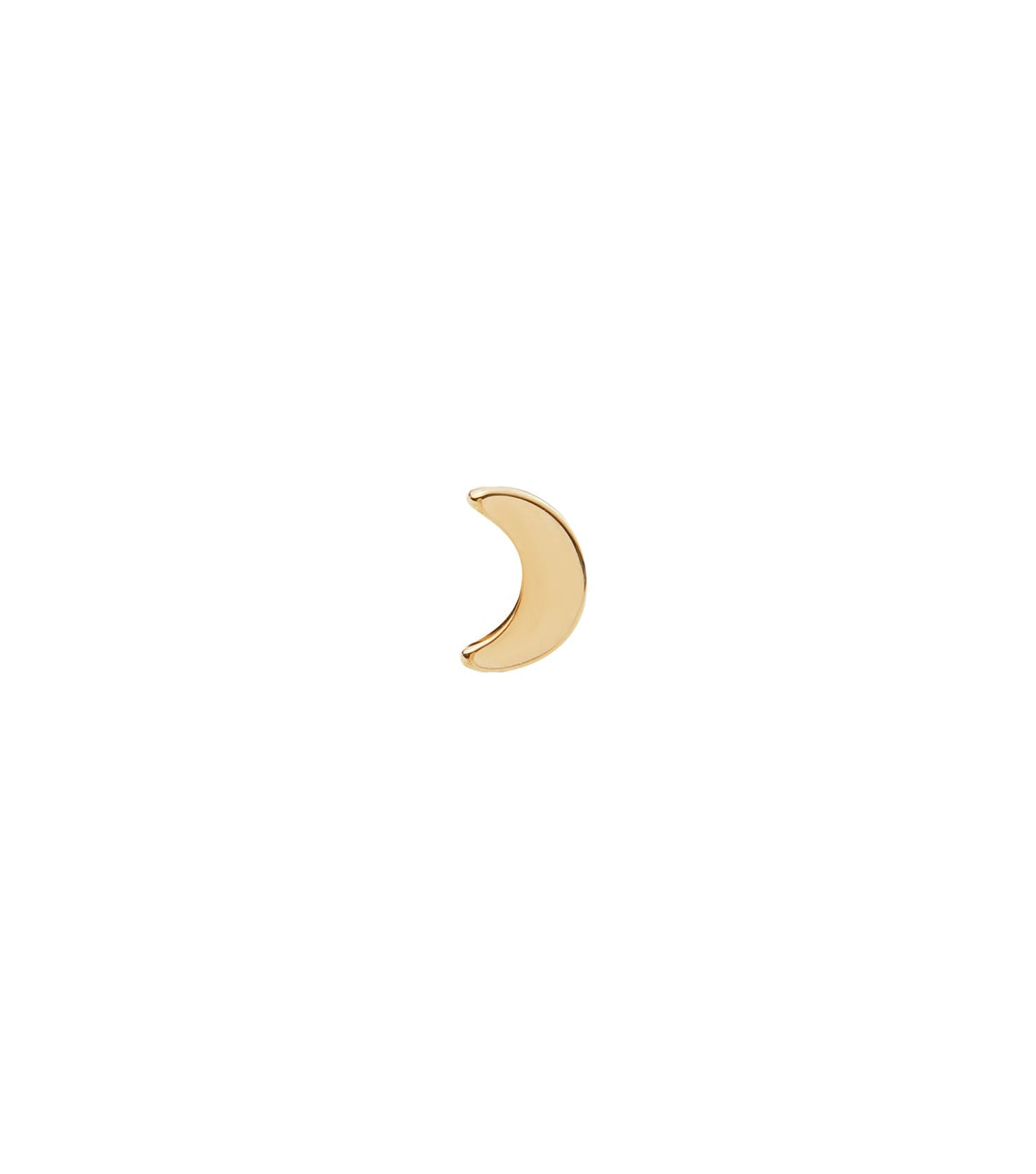 Gold-colored Daniel Wellington earring at a slightly angled view, showcasing the sleek design and elegant finish.