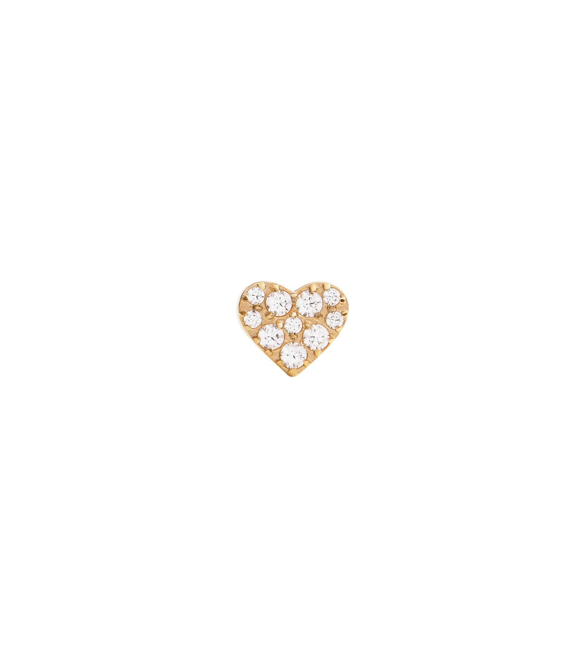 Daniel Wellington silver hoop earring, front angle, showcasing a subtle crystal accent against a soft wooden background.