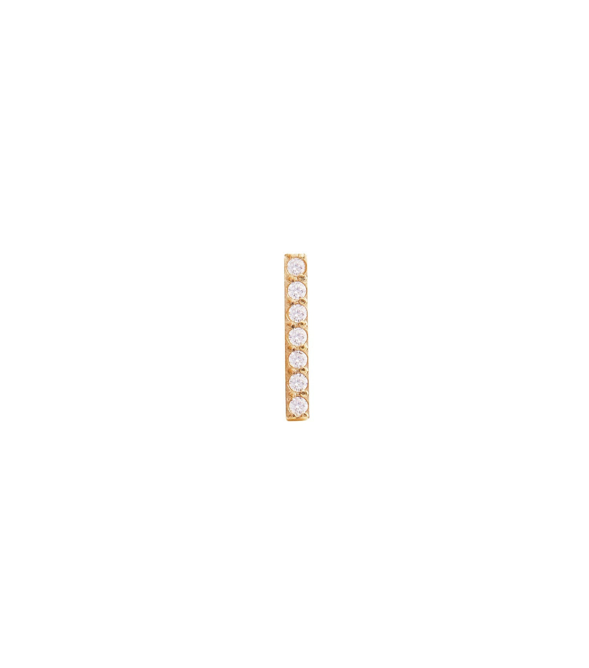 Micro Crystal line Earring G