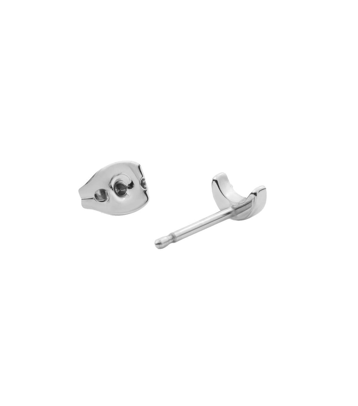 Micro Crystal Moon Earring S