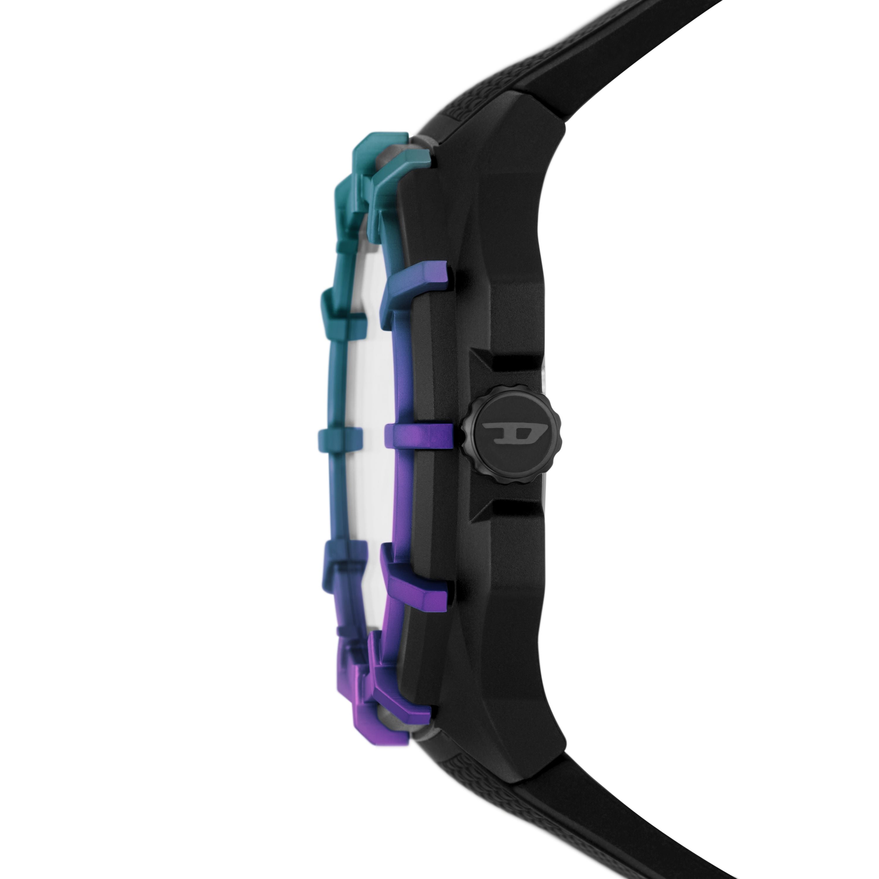 Diesel Framed Nylon 51 Mm Black Dial Strap