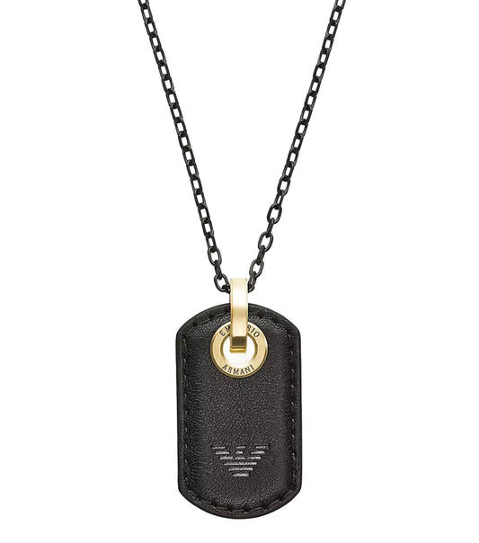 Men Dog Tag Necklace Silver Stainless Steel