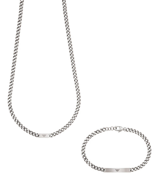 Men Logo Essential Set Silver Na