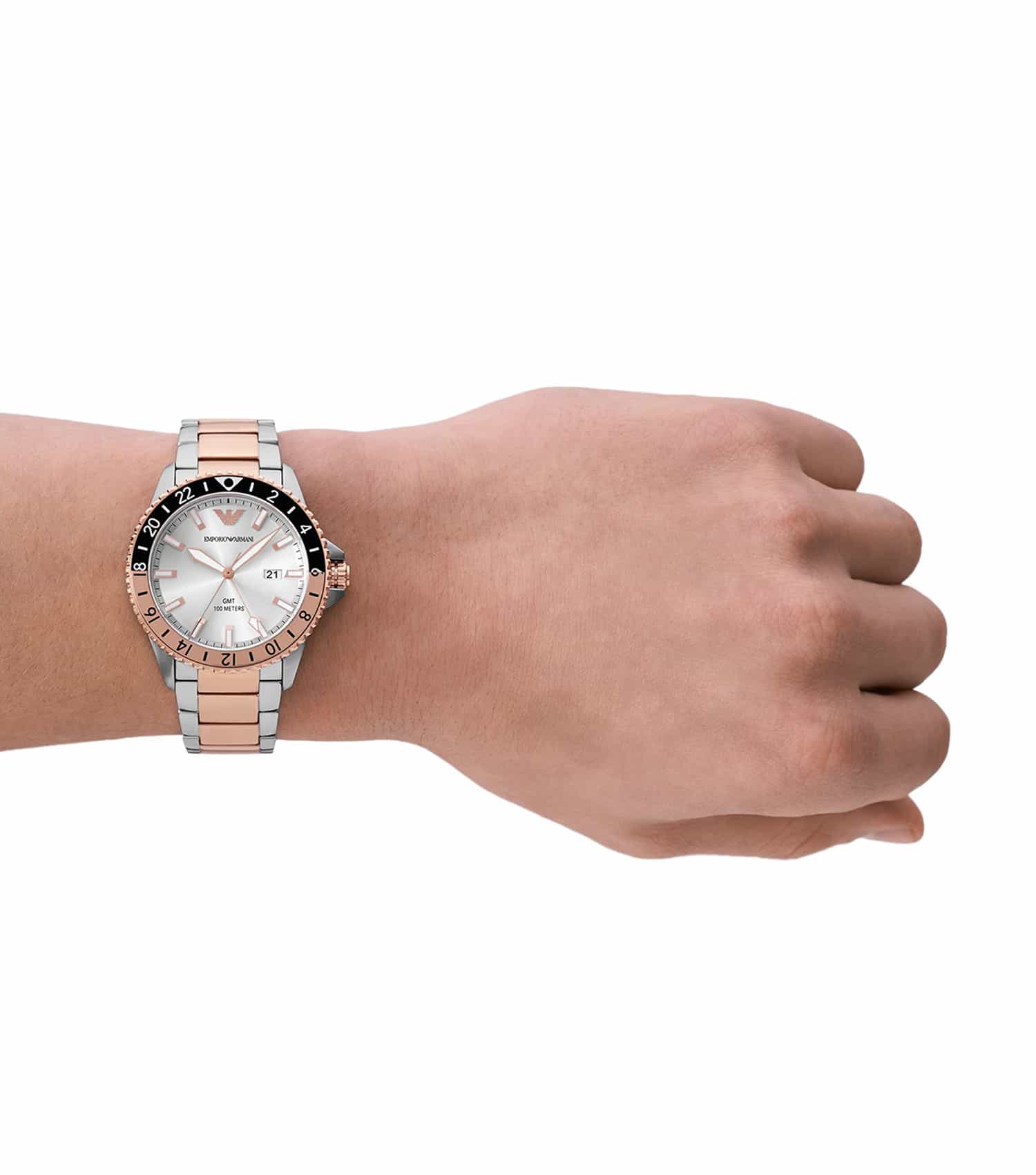 emporio armani watch_luxury watches UAE_White_Watch_Men_Stainless Steel_2