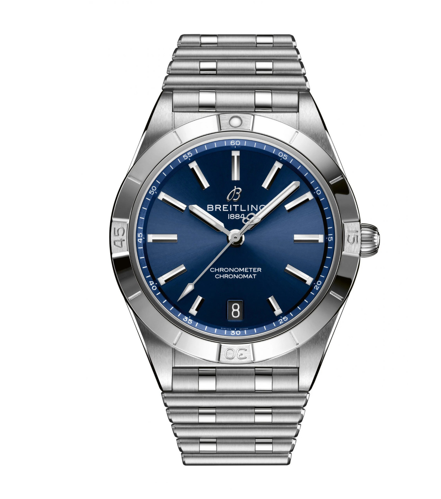 Breitling CHRONOMAT Stainless Steel 36mm Blue Dial Automatic