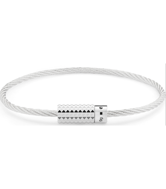 9g guilloche cable bracelet
