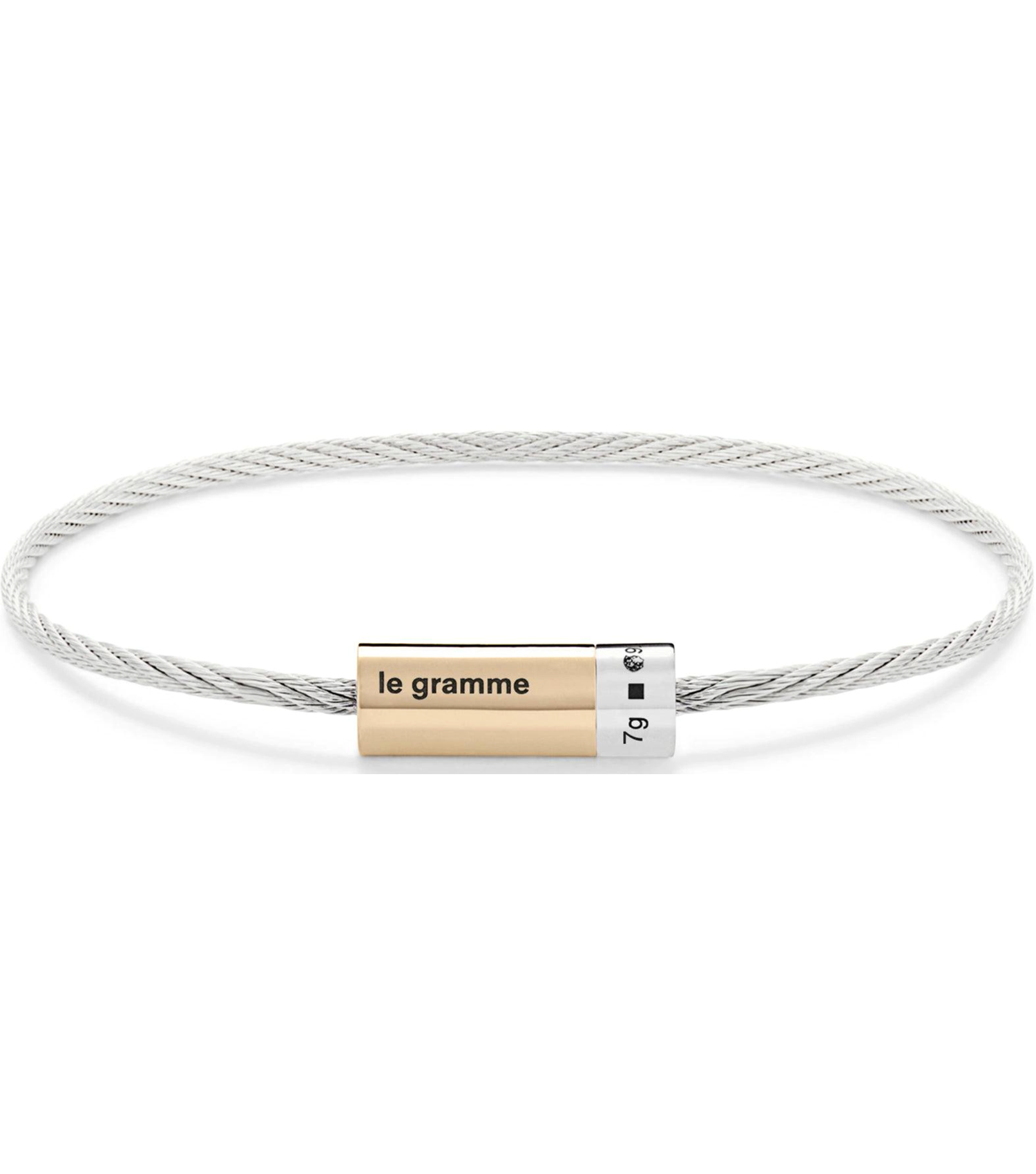 7g bicolor cable bracelet