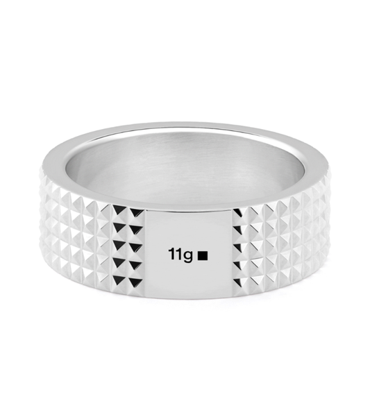 11g guilloche ribbon ring