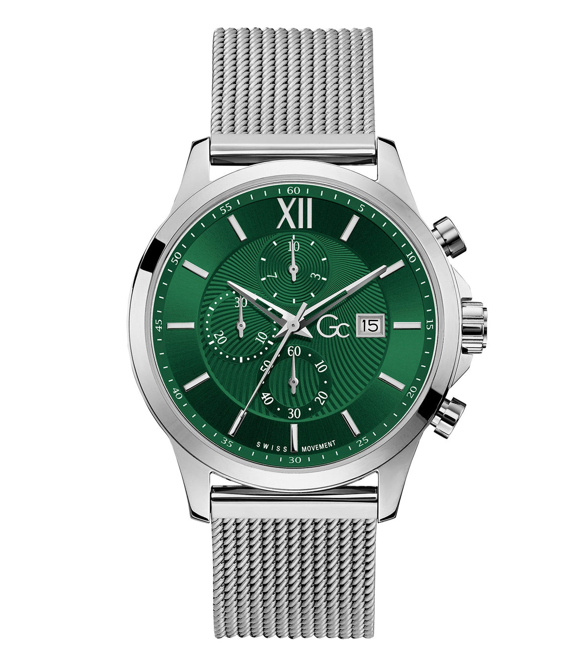gc_luxury watches UAE_Green_Watch_Men_Stainless Steel_1