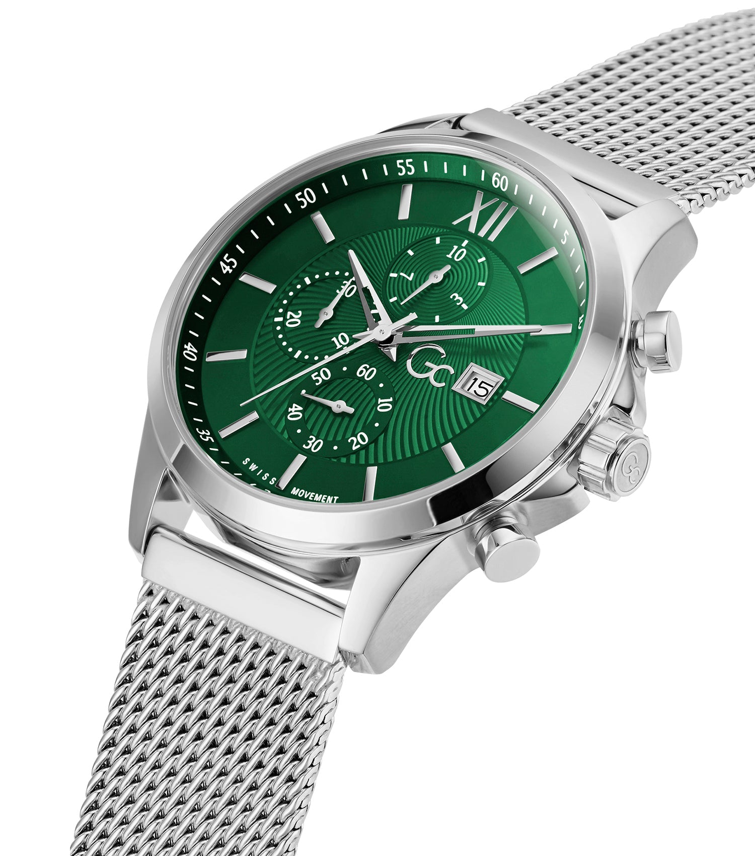 gc_luxury watches UAE_Green_Watch_Men_Stainless Steel_2