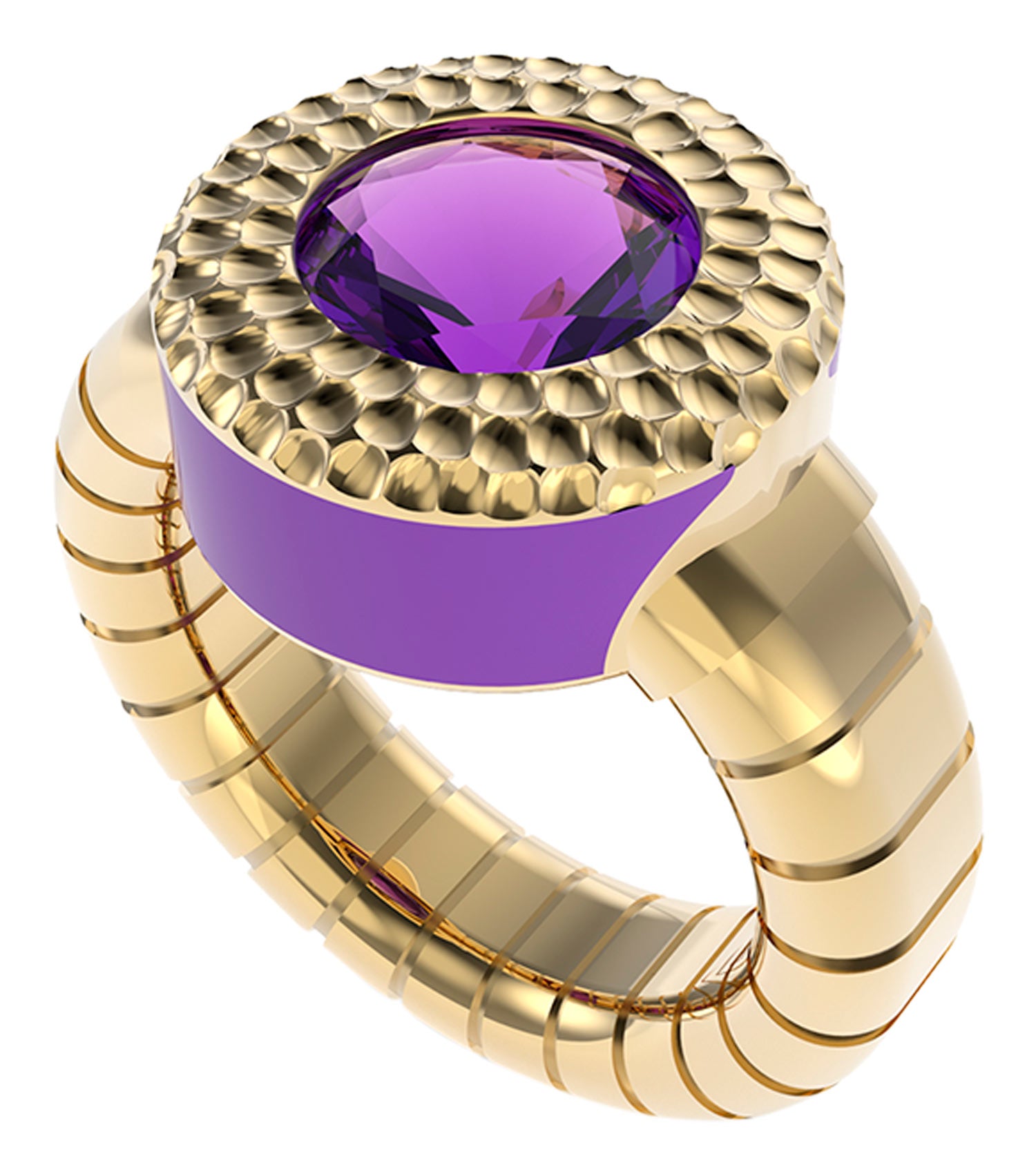 Women Mad About Gold Ring Gold Steel