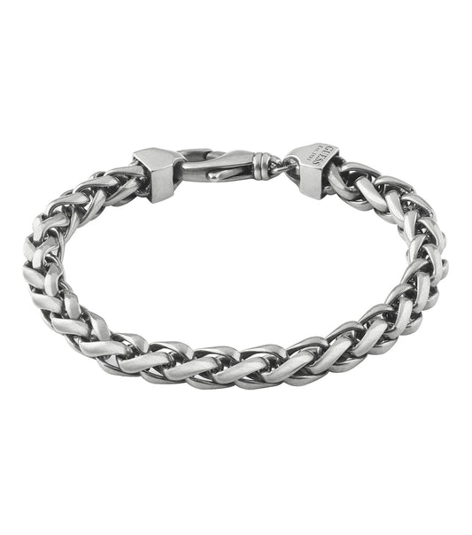 Men Hype Bracelet Antique Gold Steel
