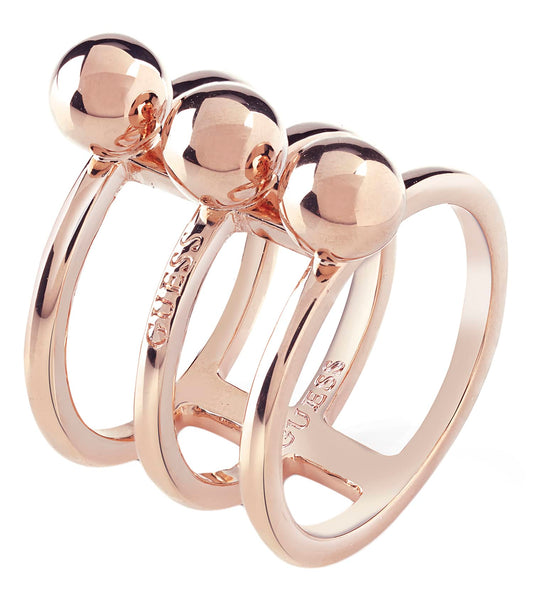 Women Influencer Ring Rose Gold Brass